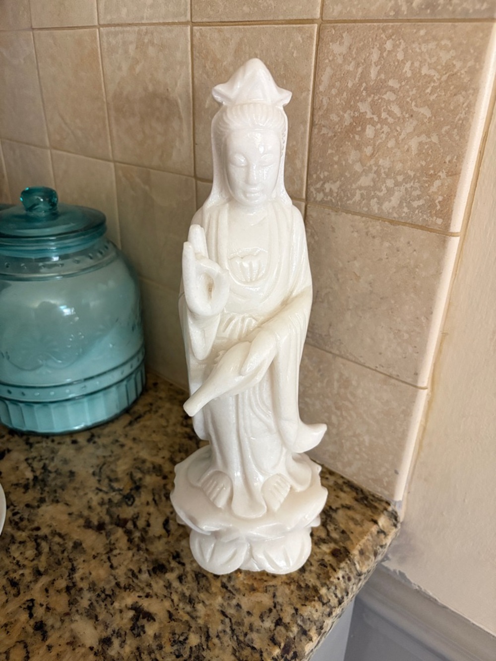 White Guanyin Statue Figurine